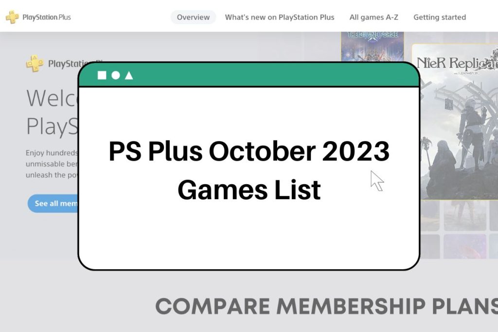 PS Plus October 2023 Games, Everything we know so far!