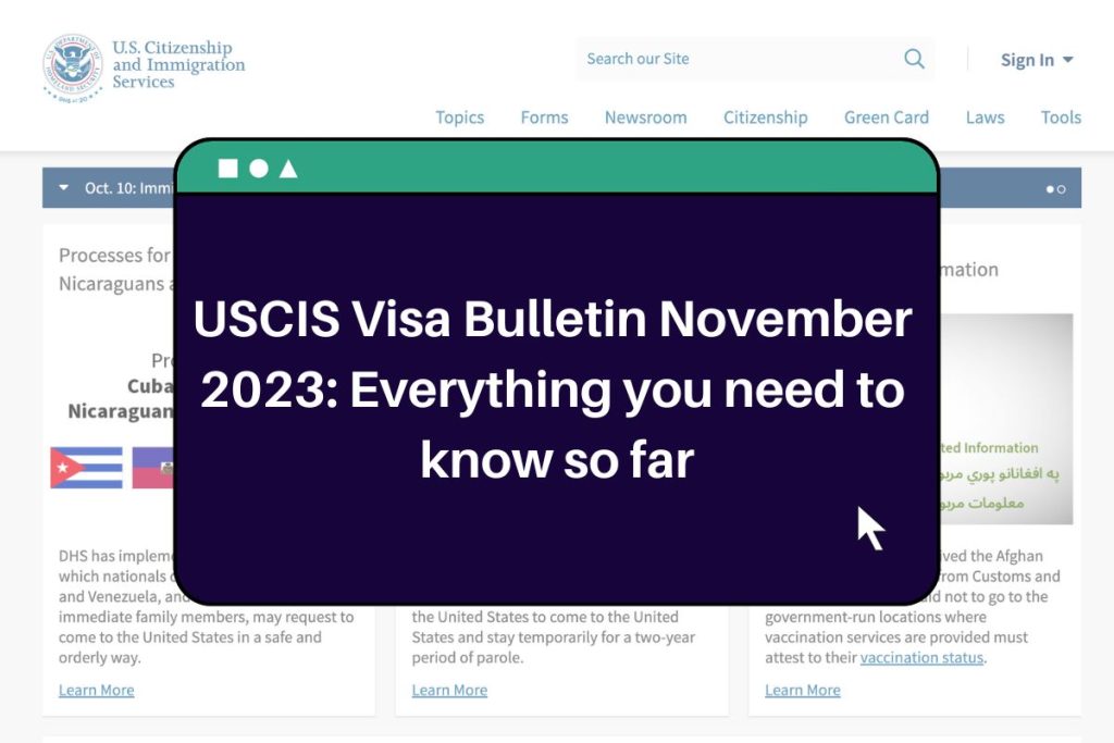 USCIS Visa Bulletin November 2023: Everything you need to know so far