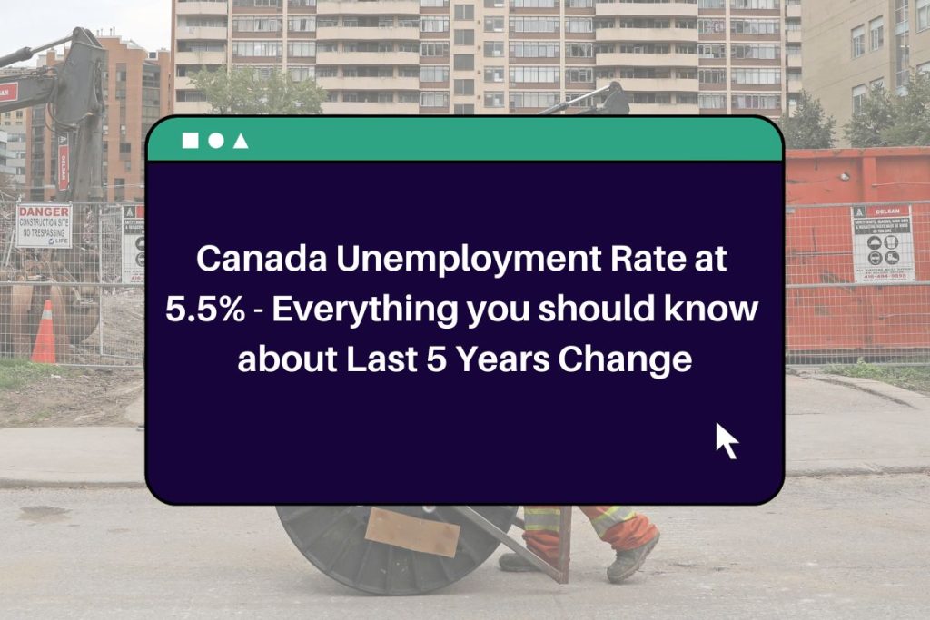 Canada Unemployment Rate at 5.5% - Everything you should know about Last 5 Years Change